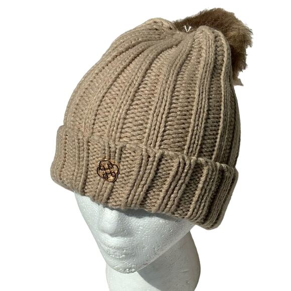 Tan Daisy Fuentes Beanie - Picture 2 of 6